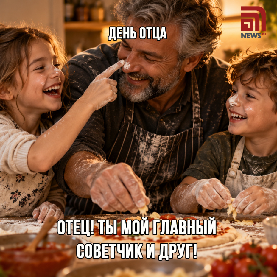 Открытка с Днем отца 18 октября