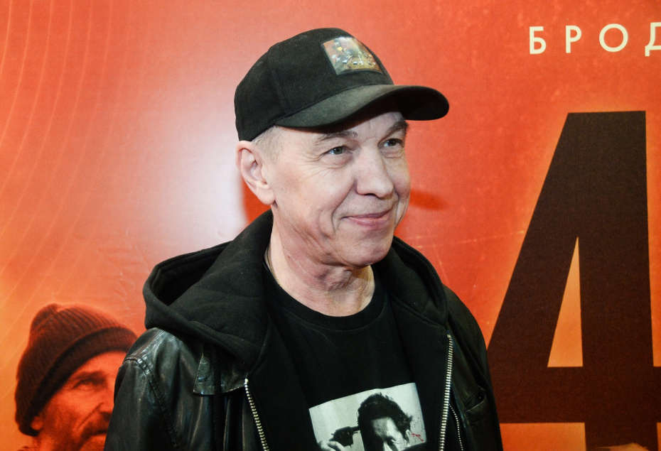 Музыкант Александр Ф. Скляр на премьере фильма «Четыре жизни Петра Мамонова» в кинотеатре «Каро 11 Октябрь» в Москве