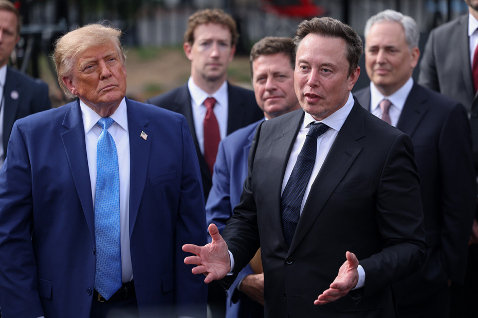 Дональд Трамп и Илон Маск