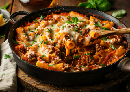 Добавляю к фаршу томаты, сыр и макароны: получается такая вкуснота, что добавки просят сразу