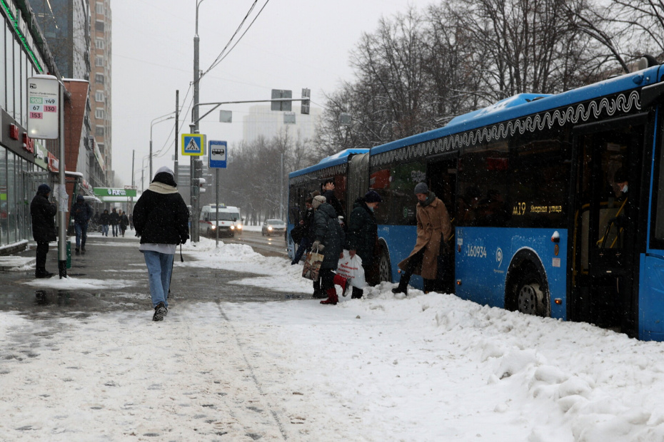 Снегопад в Москве