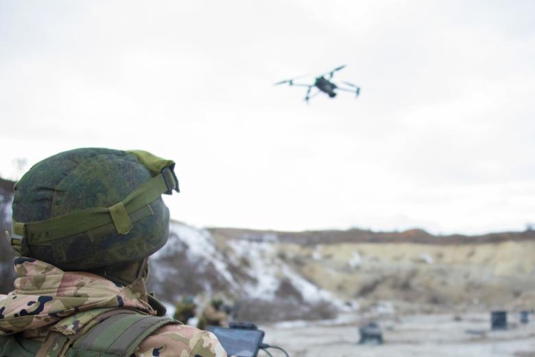 Боец ВС РФ в зоне СВО