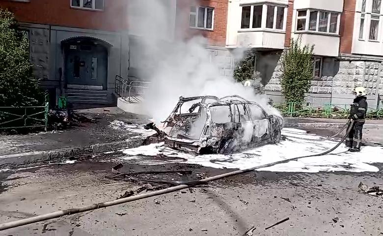 На месте взрыва в Балашихе