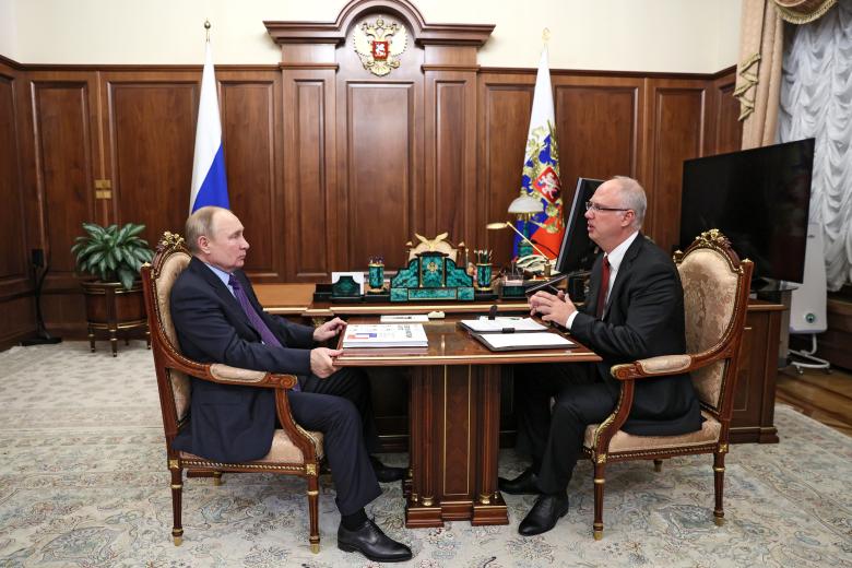 Встреча президента РФ Путина и главы РФПИ Дмитриева в Москве