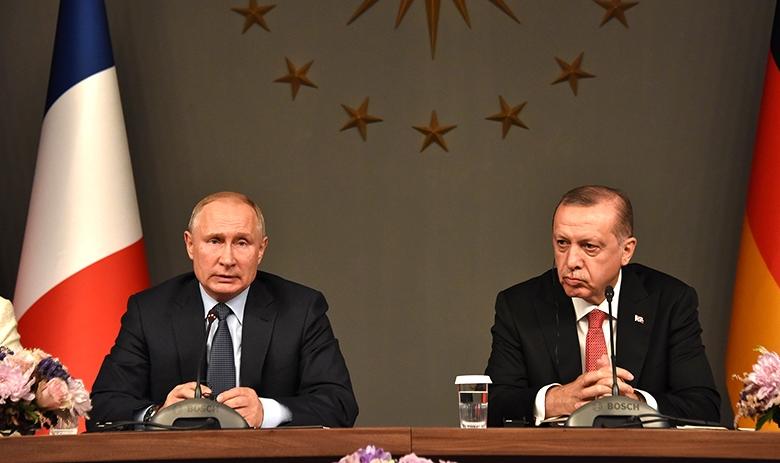 Президент РФ Владимир Путин и президент Турции Реджеп Тайип Эрдоган