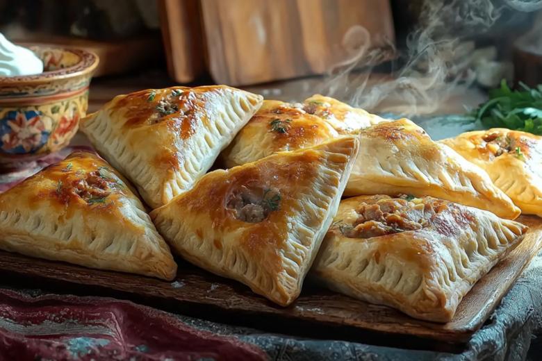 Идеальные пирожки с мясом: татарские эчпочмаки