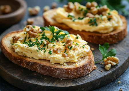 Простая намазка на хлеб: магия яйца и ореха! Быстро и обалденно вкусно