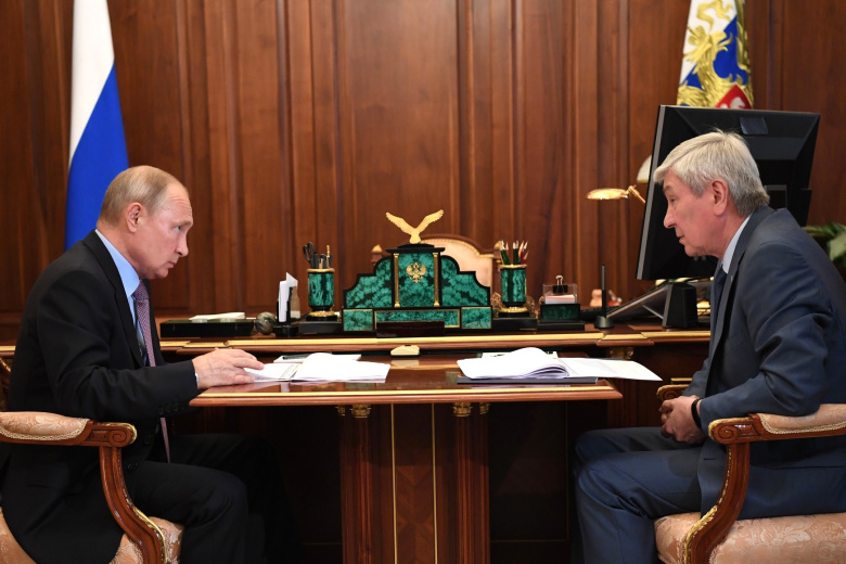 Владимир Путин и Юрий Чиханчин