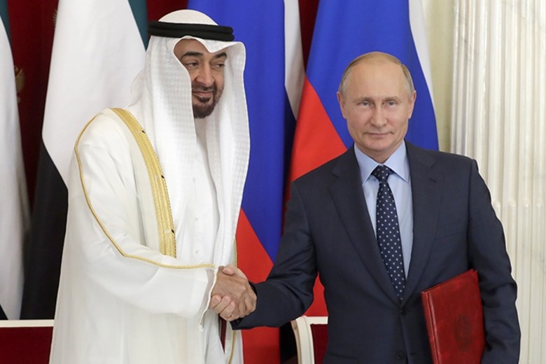 Президент РФ Владимир Путин встретился с наследным принцем Абу-Даби Мухаммедом Аль Нахайяном в Москве