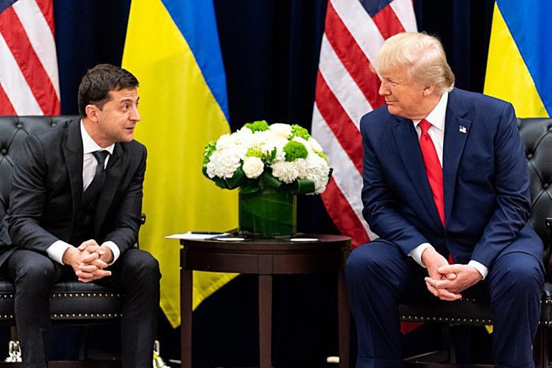 Владимир Зеленский и  Дональд Трамп