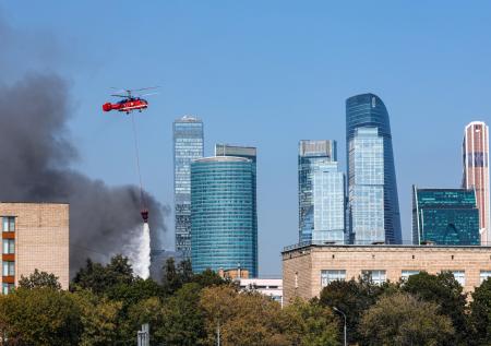 Пожар на Бережковской набережной: есть ли пострадавшие, теракт ВСУ, авиация
