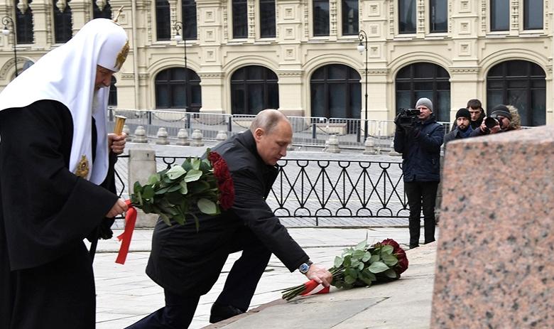 Патриарх Кирилл и президент РФ Владимир Путин