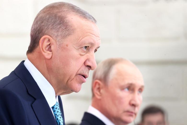 Президент Турции Реджеп Тайип Эрдоган и президент России Владимир Путин