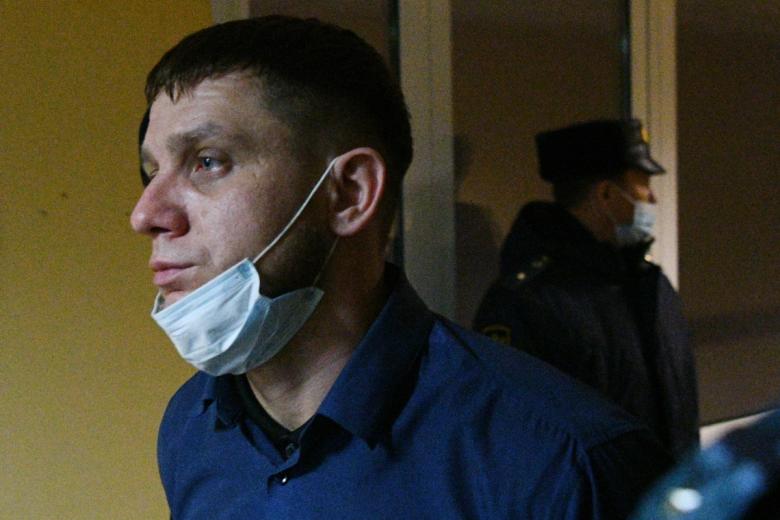 Начальник участка на шахте «Листвяжная» Сергей Герасименко, обвиняемый по делу о гибели горняков после избрания ему меры пресечения в Центральном районном суде в Кемерово