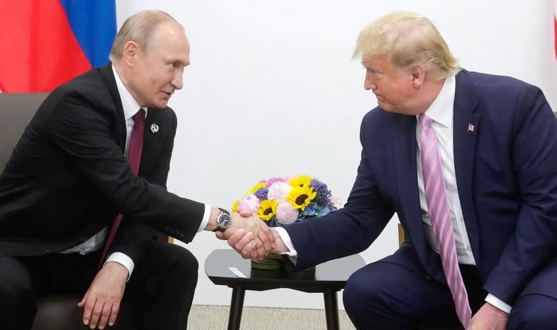 Президент России Владимир Путин и президент США Дональд Трамп