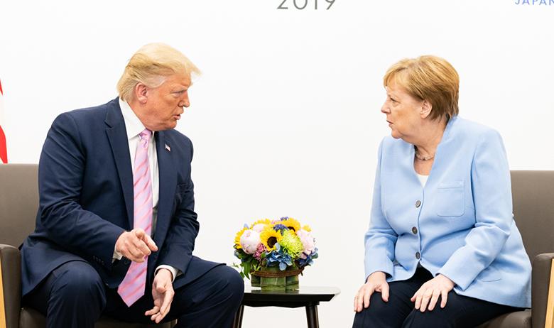 Дональд Трамп и Ангела Меркель