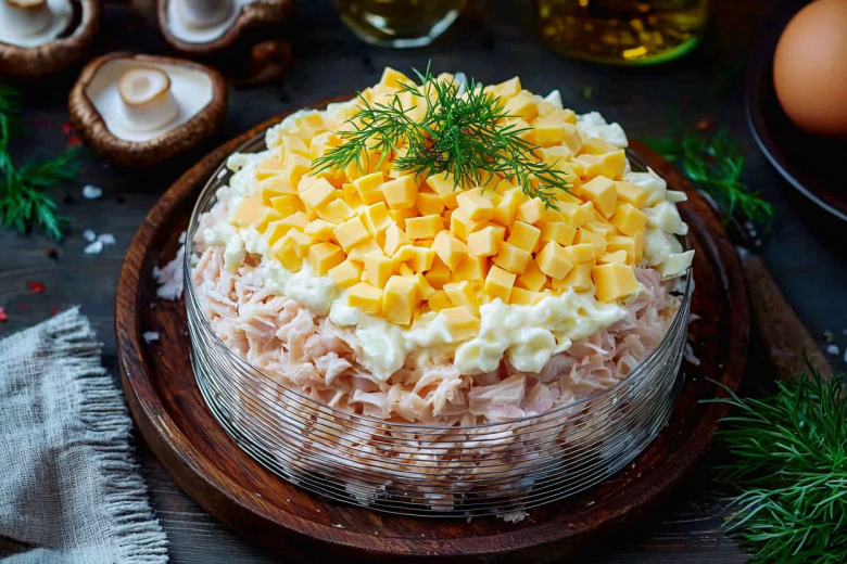 Салат «Ночь с курицей»