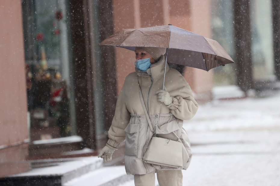 Снегопад в Москве