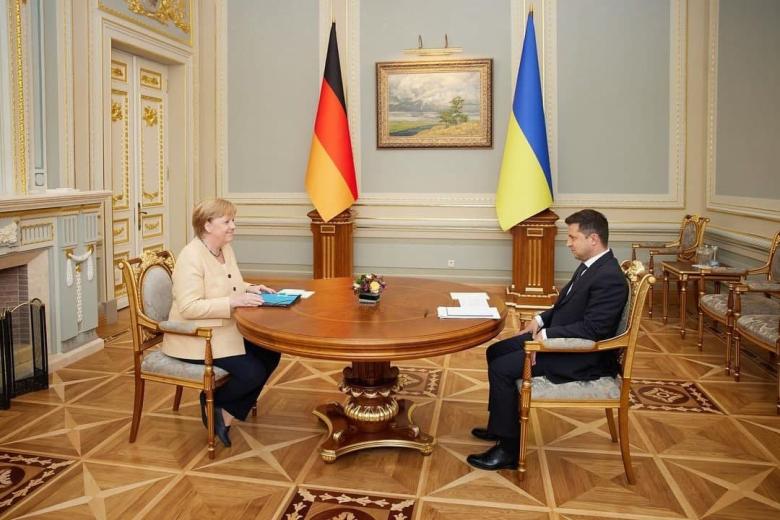 Ангела Меркель, Владимир Зеленский