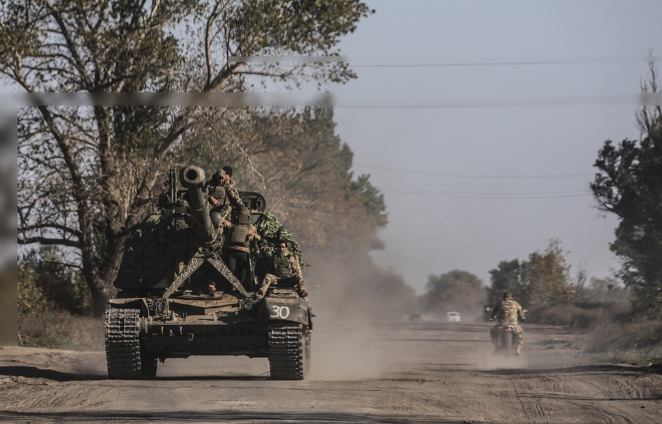 Военная техника в окрестностях Времевского выступа