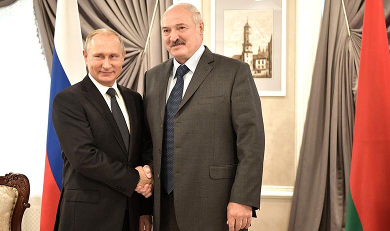 Владимир Путин и Александр Лукашенко