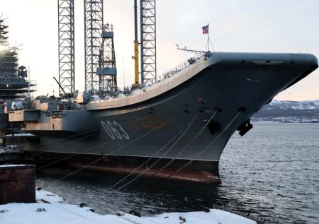 На авианосце «Адмирал Кузнецов» произошло задымление