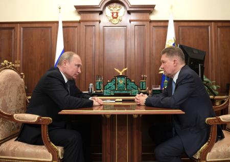 Путин проведёт встречу с главой «Газпрома»