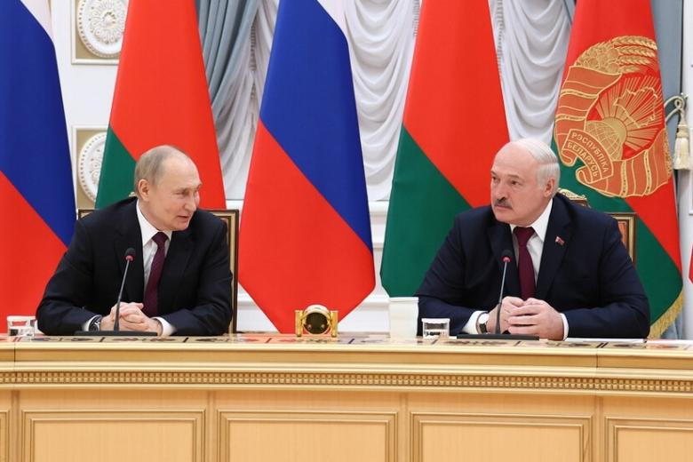 Владимир Путин и Александр Лукашенко