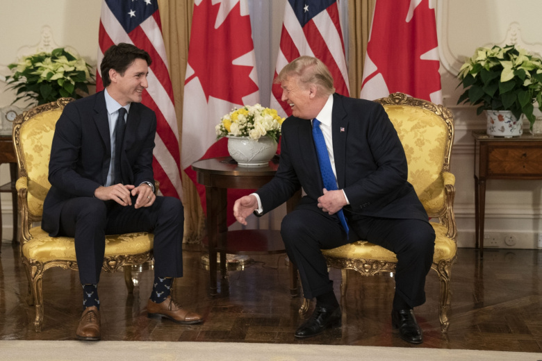 Джастин Трюдо и Дональд Трамп