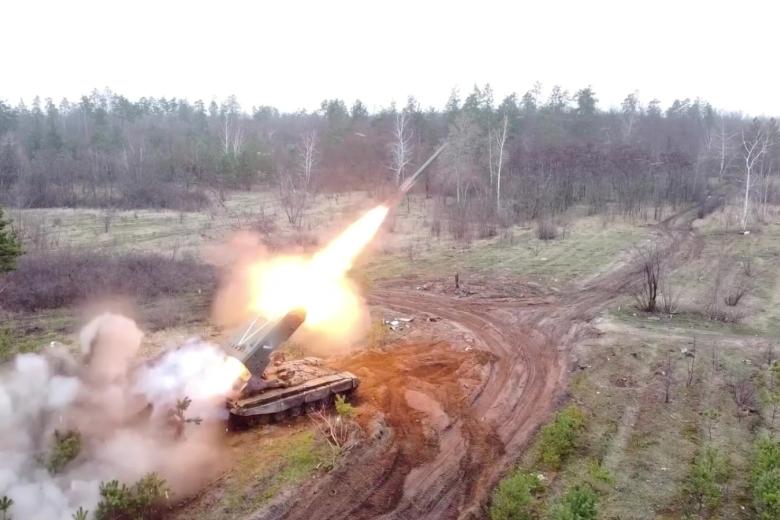 Боевая работа расчетов ТОС-1А «Солнцепек»