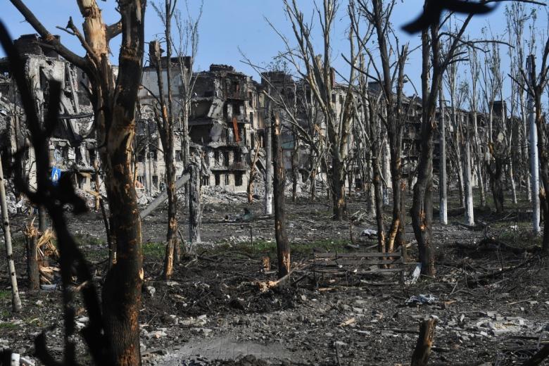 Разрушенные дома в Артемовске