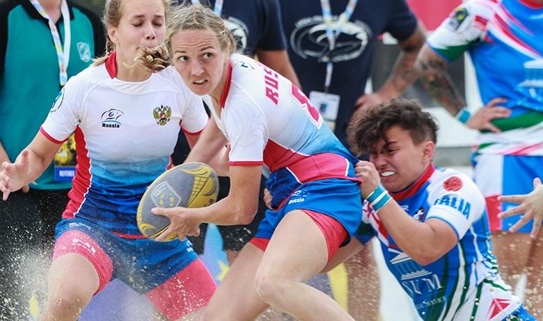 Женская сборная по пляжному регби выиграла чемпионат Европы