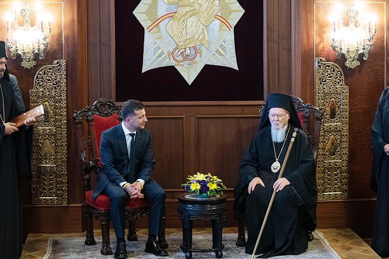 Владимир Зеленский и патриарх Варфоломей