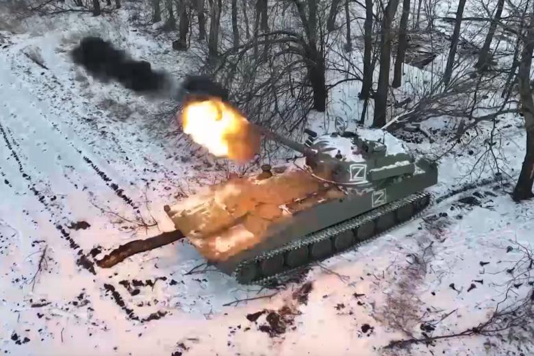 Боевая работа САУ «Хоста»