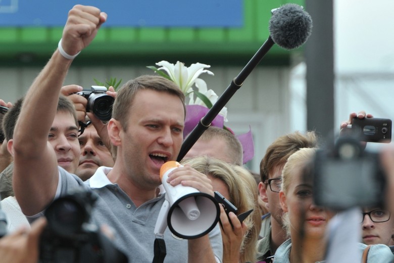 Оппозиционный политик Алексей Навальный