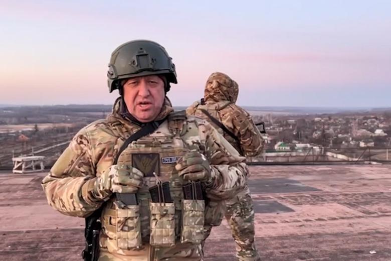 Украина. Донецкая область. Артемовск (Бахмут). Основатель ЧВК «Вагнер» Евгений Пригожин
