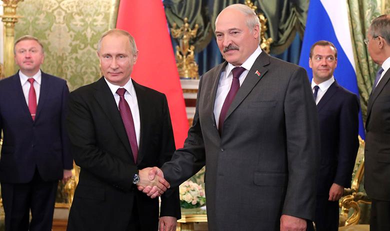 Владимир Путин и Александр Лукашенко
