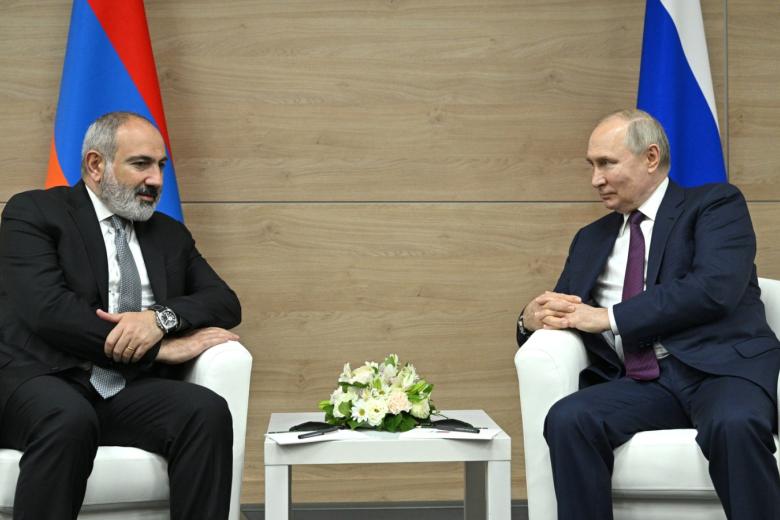 Президент РФ Владимир Путин и Премьер-министр Армении Никол Пашинян