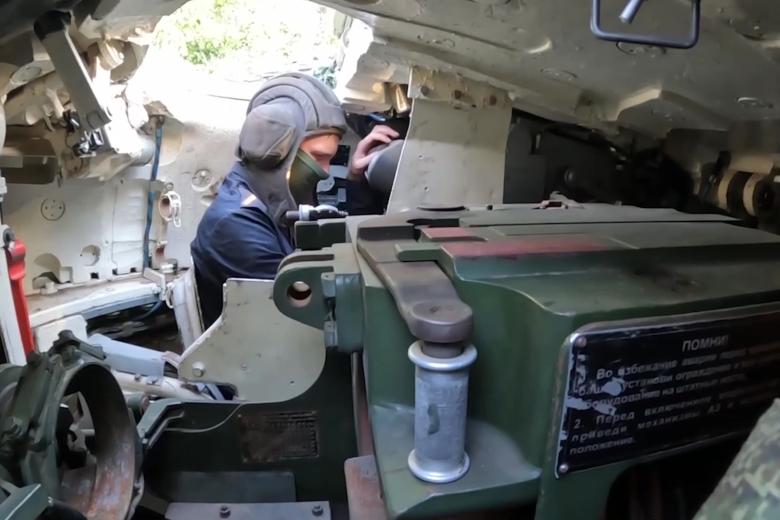 Боевая работа экипажа танка Т-72Б3М в зоне СВО