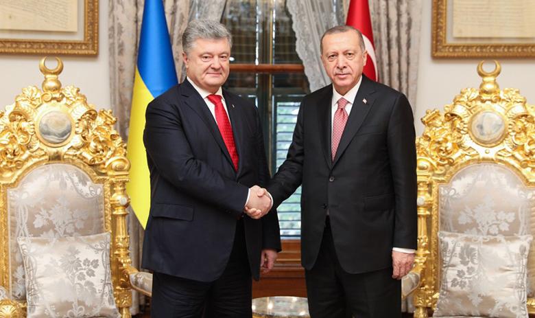Президент Украины Пётр Порошенко на встрече с президентом Турции Тайипом Эрдоганом