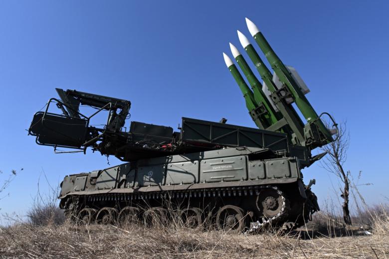ЗРК «Бук» во время боевой работы