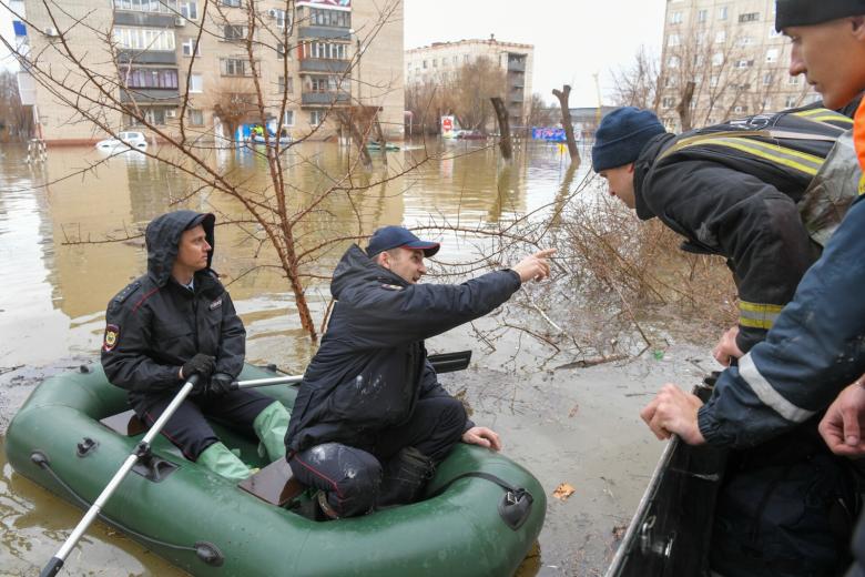 Обстановка во время эвакуации жителей