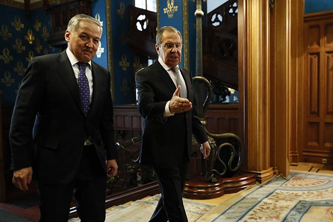Сироджиддин Мухриддин и Сергей Лавров