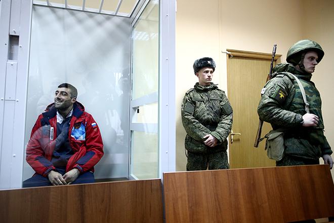 Георгий Кушиташвили в 235-м гарнизонном военном суде.