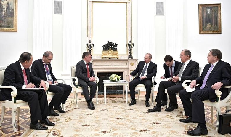 Встреча президента РФ Владимира Путина с королём Иордании Абдаллой II