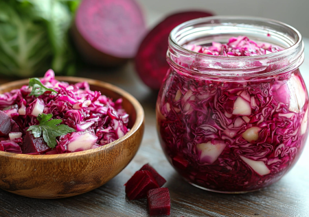 Маринованная капуста со свеклой: рецепт яркой закуски