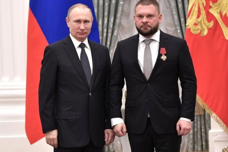 Владимир Путин и Евгений Поддубный