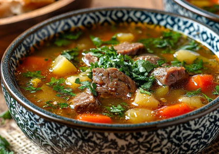 Шурпа из говядины — пошаговый рецепт теплого ужина для всей семьи