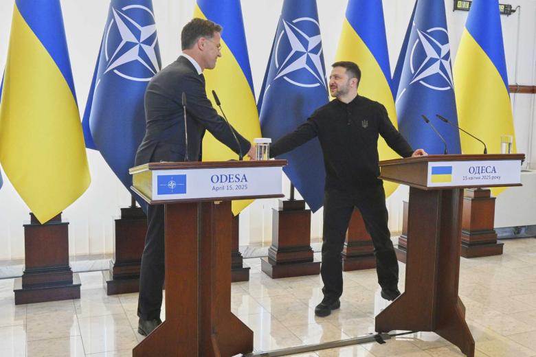 Марк Рютте и Владимир Зеленский