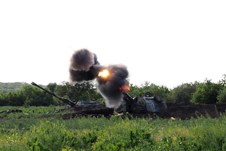 Боевая работа расчетов САУ Мста-С